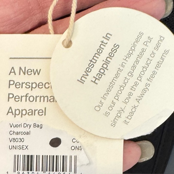 Vuori Dry Bag Back Pack Charcoal Black Rubber Waterproof New Multi Pocket - Picture 15 of 15